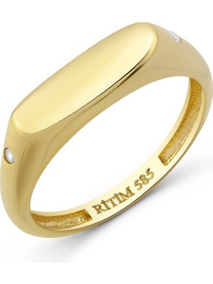 Pırlant Serçe Parmak Altın Yüzük