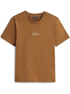 Vans Brand Love Small Center Tee Erkek Kahverengi T-Shirt - MW0MW41453