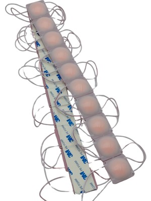 Powerr Led Aydınlatma 20 Adet 12 Volt 2 Watt Yeni Model Pembe Cob LED Modül IP65