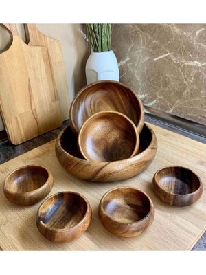 PremiumPort Modern Seramik 3'lü Kase ve 4'lü Çerezlik Seti, Şık Tasarım