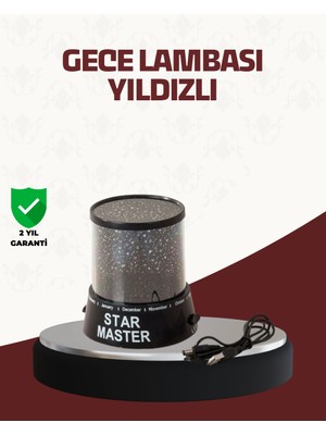 LaraTech Galaxy Efektli LED Projektör Taşınabilir Yıldız Gece Lambası