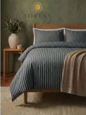 Boreas Home Lines Premium Çarşafı Lastikli Çift Kişilik Nevresim Takımı