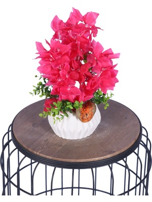 Yapay Çiçek Sitesi Beton Saksıda Yapay Çiçekli Tanzimler Model 10