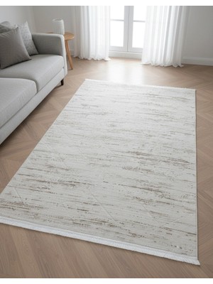 Yağmurser Lüx Yumuşak Dokulu Kaymaz Taban Halı Yolluk 3055 Vizon