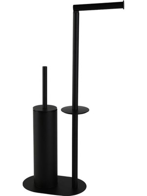 Kobos Hareketli Wc Set Yuvarlak Mat Siyah KBW-829MB