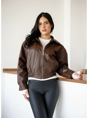 Orions Collection Polo Yaka Deri Ceket