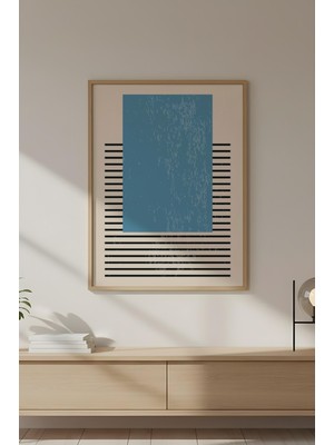 Huhuli Ahşap Çerçeveli Geometrik Tablo HUHU573