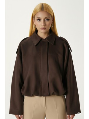 Orions Collection Kadın Süet Bomber Ceket Sara