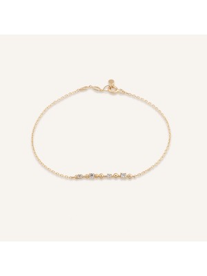 Aja Florin Çok Taşlı Altın Bileklik