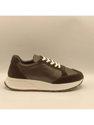 Ametist Exclusive Grande Siyah Kadın Deri Spor Ayakkabı – Hafif & Dayanıklı