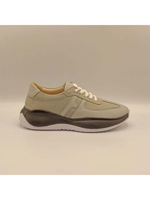 Ametist Exclusive Comodo Gri Kadın Deri Sneakers – Şık & Konforlu Tasarım