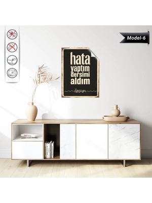 Akıllı Kağıt Statik Tutunma Özellikli Tablo - Poster Mizah (Model -6)