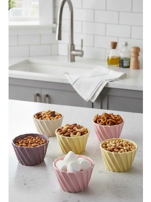 PremiumPort 6 Parça Mini Çerezlik ve Sosluk Seti, Şık ve Pratik Sunumlar Için