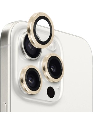 BM Makina Ally iPhone 15 Pro/15 Pro Max Kamera Lens Koruma CAMI-(5775)