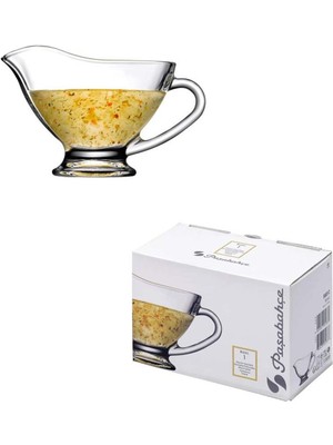 PremiumPort Şık Kulplu Sosluk 125 mm 160 Cc, Orjin Kutulu, Dayanıklı Tasarım
