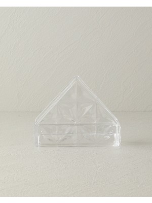 PremiumPort Şeffaf Peçetelik, 12,5X4,5X10 Cm, Şık ve Fonksiyonel Tasarım