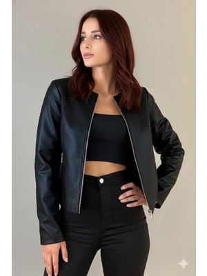 Orions Collection Yeni Sezon Düz Deri Ceket