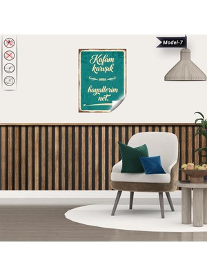 Akıllı Kağıt Statik Tutunma Özellikli Tablo - Poster Mizah (Model -7)