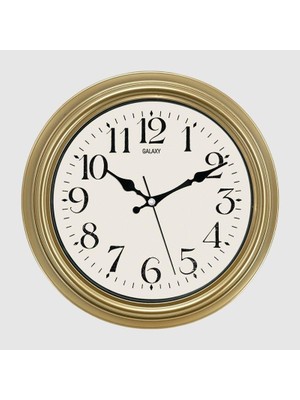 altabi Dekoratif Duvar Saati Gold Renk 30 cm