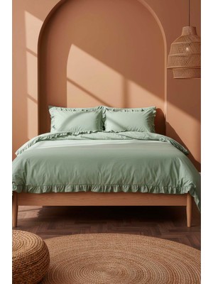 Milagros Pampas Çift Kişilik %100 Pamuklu Nevresim Seti - 4 Parça Çeyiz Seti