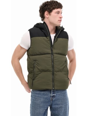 Kinetix Haki Erkek Yelek ML CONSS 4KYL-01 5PR Modern Kesim Konforlu Tasarım