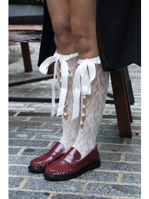 BeBeQ Jucy Bordo Büzgülü Yumuşak Kadın Ayakkabı