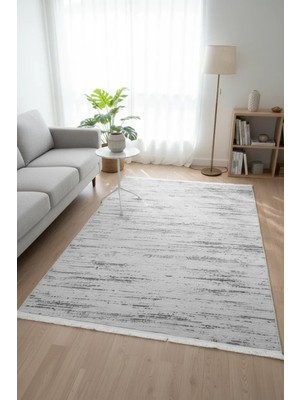 Yağmurser Lüx Yumuşak Dokulu Kaymaz Taban Halı Yolluk 3055 Gri