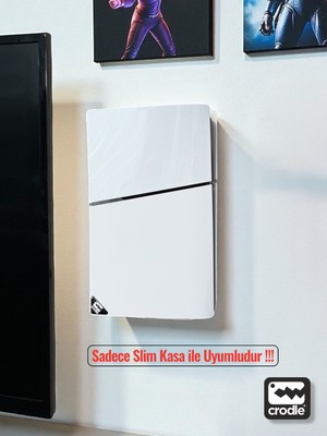 Crodle Playstation 5 Slim Duvar Standı Yerden Tasarruf Rahat Hava Akışı Gaming Aksesuar Konsol Tutacağı