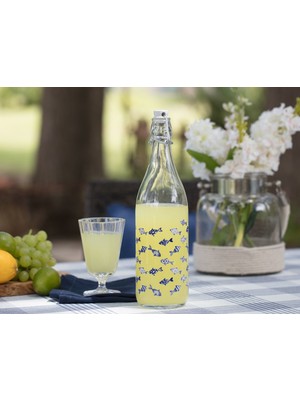 Madame Coco Fish Su Şişesi - Mavi / 1000 ml