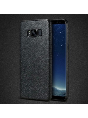 Butik Ally Sm Galaxy S8 Deri Dokulu Premium Soft Silikon KILIF-(5775)