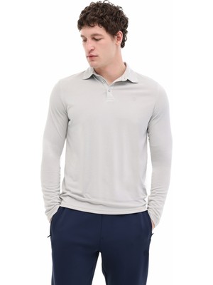 Lumberjack MB Samdy 15ESM-02 5pr Gri Erkek Uzun Kol T-Shirt