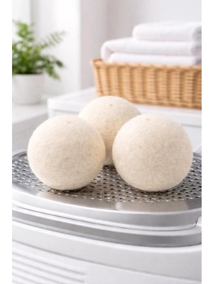 Moresun Buğz Doğal Xxl Yün Kurutma Topu (3’lü Set) – Çamaşır Kurutma Makinesi Için