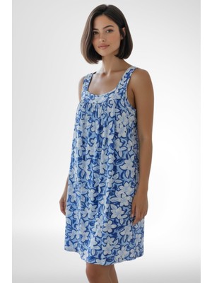 Markalinda Desenli Askılı Kadın Elbise 2201