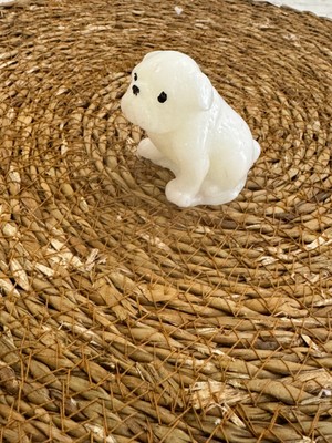 Kamira Sevimli Bulldog Tasarımlı Kokulu Mum - Modern Ev Dekorasyonu Biblo