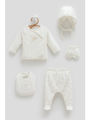 Caramell All Time Girl Jakarlı 5\'li Hastane Çıkışı - Ekru