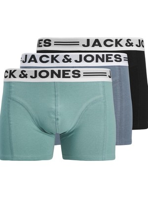 Jack & Jones Sense Erkek Boxer 3’lü Paket – Pamuklu, Rahat Kesim (Noos)
