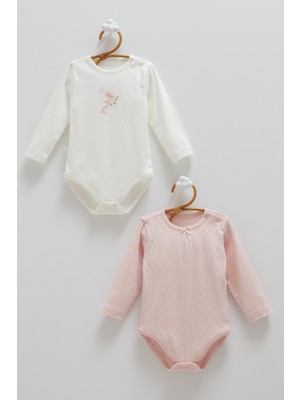 Caramell 9-24 Ay Arası All Time Girl Jakarlı Ikili Body - Gül Kurusu