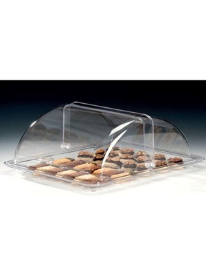 PremiumPort Polikarbon Kek Pasta Fanusu, 28X34X21 Cm, Geniş ve Dayanıklı Ürün