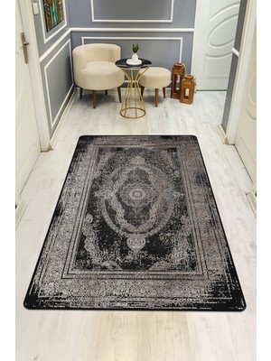 Dolce Mariee Klasik Desenli Dijital Baskı Kaymaz Taban Halı H0106