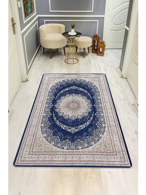 Dolce Mariee Klasik Desenli Dijital Baskı Kaymaz Taban Halı H0095