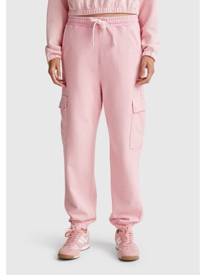 United Colors Of Benetton Pembe Kadın / Kız KDN_%100 Pamuk Beli Ipli Relax Fit Kargo Eşofman Altı Model Kodu: ( 39BLDF01BPEMBE)