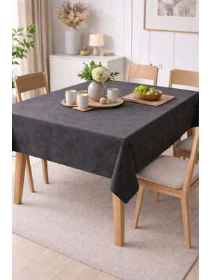 Shy Tekstil Kadife Dokulu Leke Tutmaz Masa Örtüsü