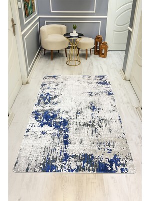 Dolce Mariee Eskitme Desenli Dijital Baskı Kaymaz Taban Halı H0284