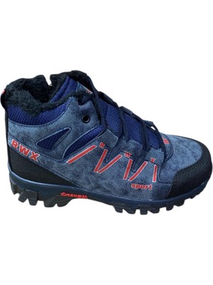 Güven Kundura Erkek Çocuk Içi Yünlü Kaymaz Tabanlı Yandan Fermuarlı Bot