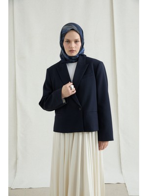 Camellia Scarfs Elenora Soft Eşarp - Lacivert