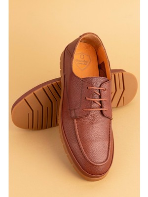 Gondol Içi Dışı Hakiki Deri Hafif Günlük Rahat Ayakkabı SRC.808 - Kahverengi - 42 Kahverengi