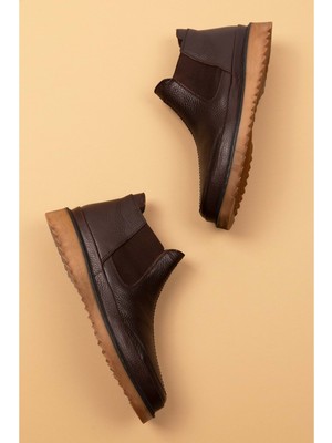 Gondol Erkek Hakiki Deri Günlük Bot SRC.346 - Kahverengi - 43 Kahverengi