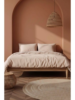 Lavinya Ballet Dantelli Çift Kişilik %100 Pamuklu Nevresim Seti - 4 Parça Çeyiz Seti