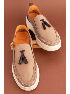 Gondol Içi Dışı Hakiki Deri Hafif Günlük Rahat Ayakkabı SRC.322 - Kum - 43 Kum