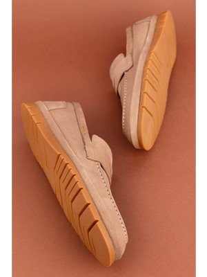 Gondol Içi Dışı Hakiki Deri Hafif Günlük Rahat Ayakkabı SRC.807 - Kum - 40 Kum